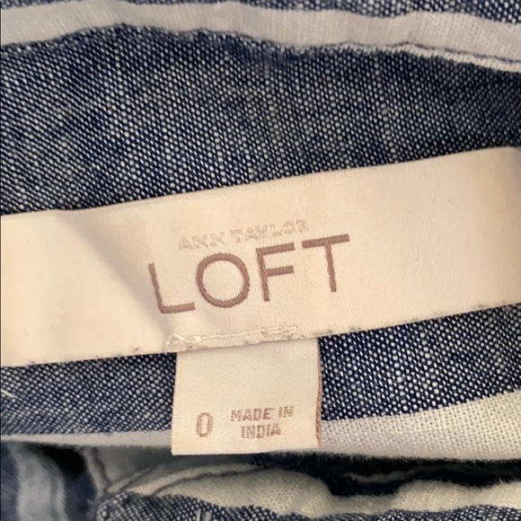 Loft Button Down Shirt Dress Size 0 - Picture 6 of 6